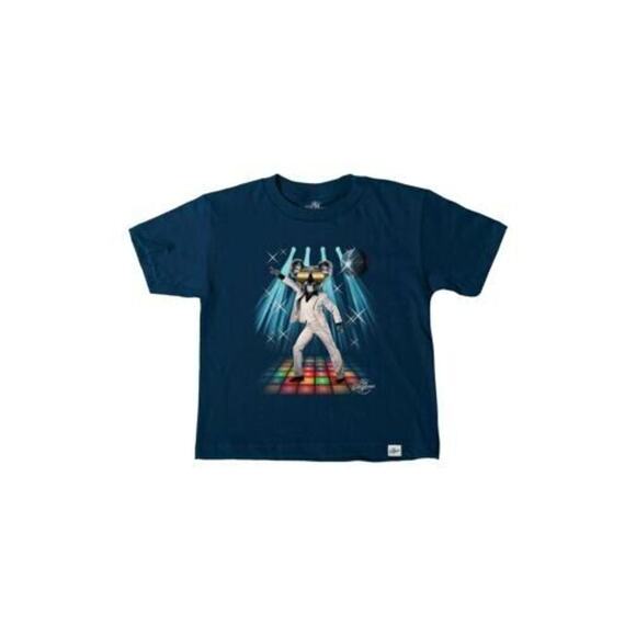 Kid Dangerous Toddlers Disco Inferno Graphic Tee In Navy 6-12 Months MSRP $22 - Picture 1 of 2